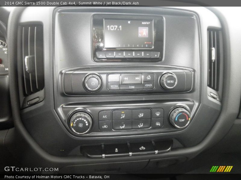 Summit White / Jet Black/Dark Ash 2014 GMC Sierra 1500 Double Cab 4x4