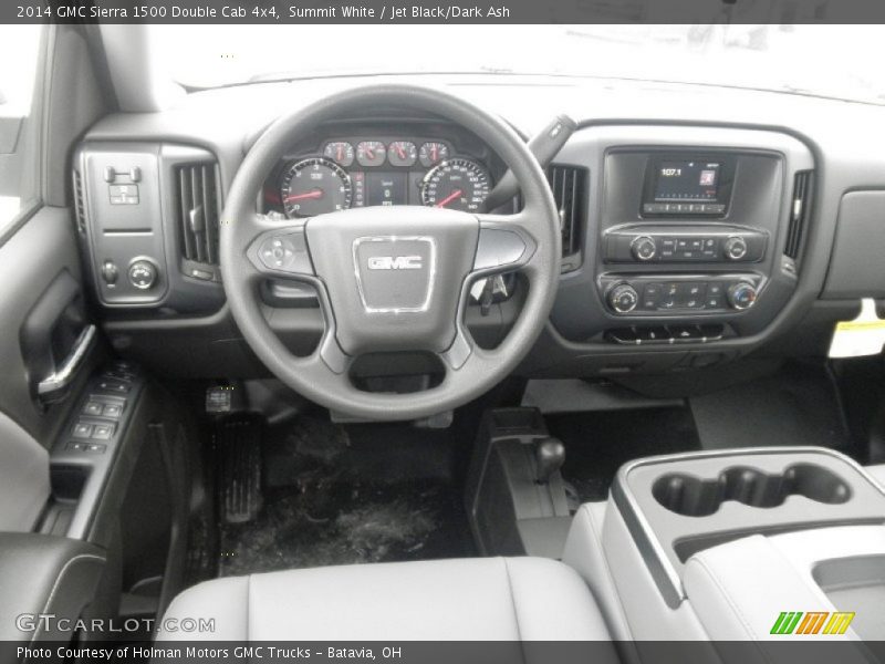 Summit White / Jet Black/Dark Ash 2014 GMC Sierra 1500 Double Cab 4x4
