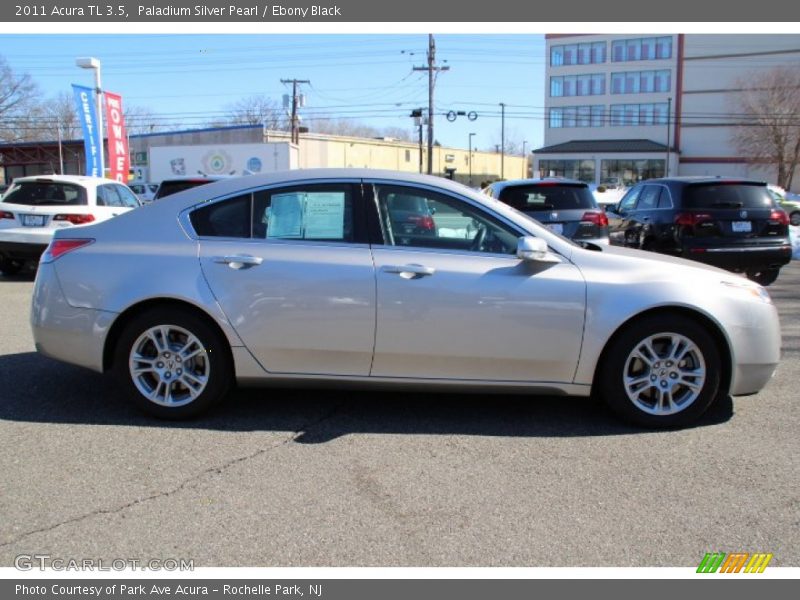 Paladium Silver Pearl / Ebony Black 2011 Acura TL 3.5