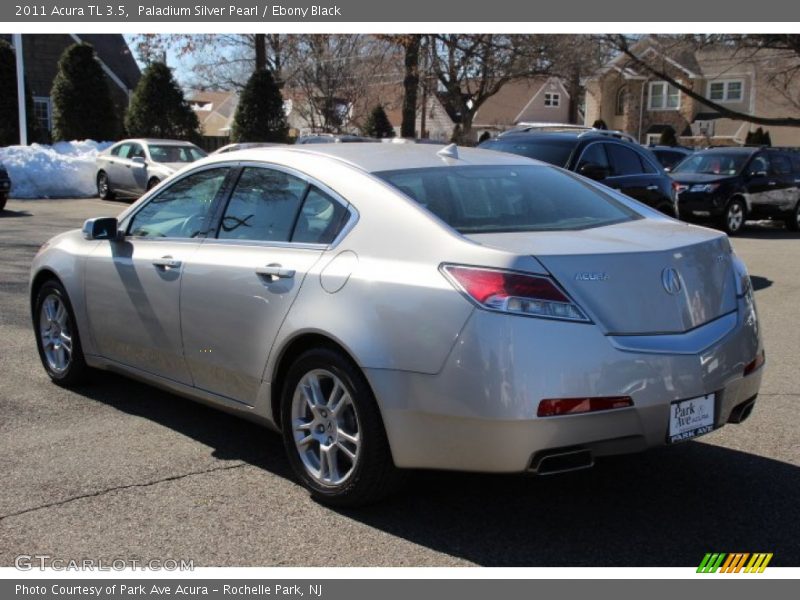 Paladium Silver Pearl / Ebony Black 2011 Acura TL 3.5