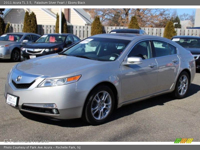 Paladium Silver Pearl / Ebony Black 2011 Acura TL 3.5