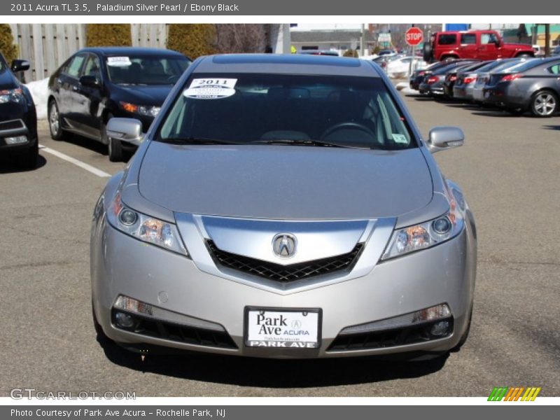 Paladium Silver Pearl / Ebony Black 2011 Acura TL 3.5