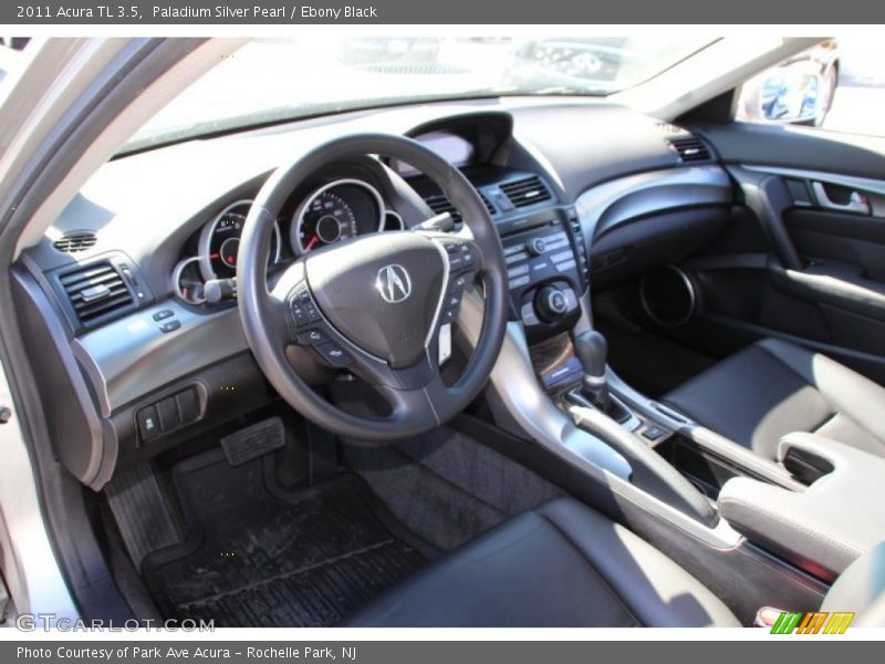 Paladium Silver Pearl / Ebony Black 2011 Acura TL 3.5