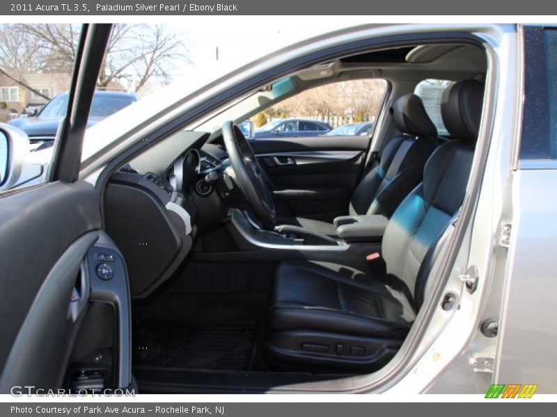 Paladium Silver Pearl / Ebony Black 2011 Acura TL 3.5