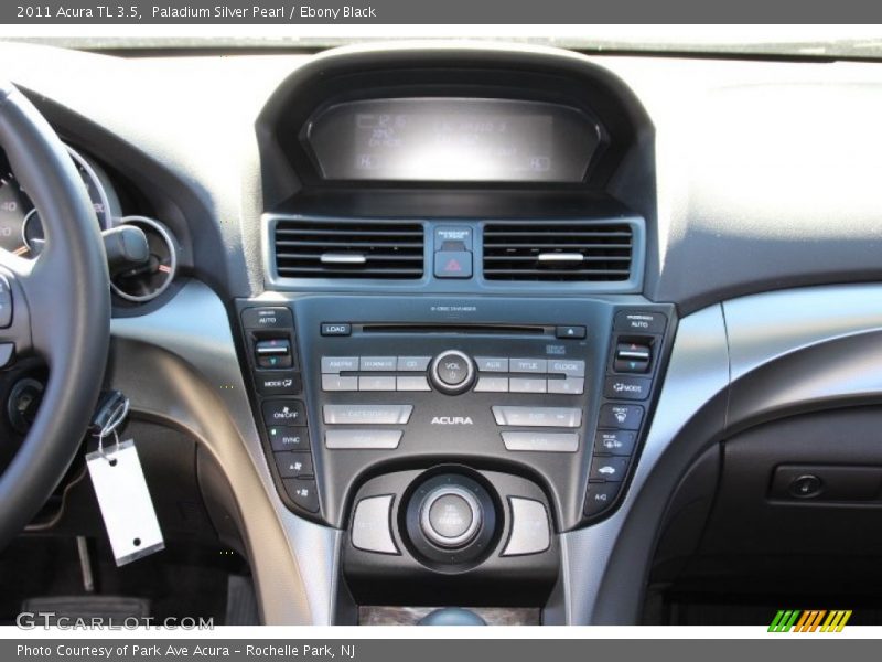 Paladium Silver Pearl / Ebony Black 2011 Acura TL 3.5