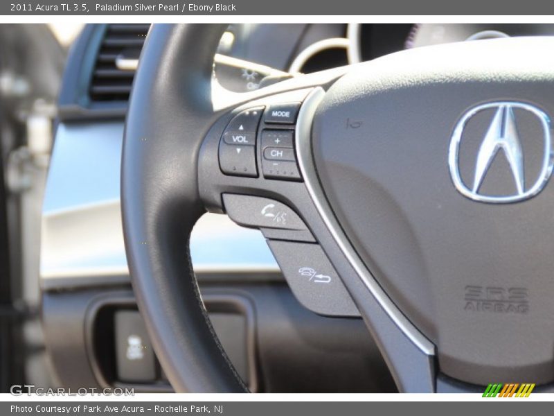 Paladium Silver Pearl / Ebony Black 2011 Acura TL 3.5