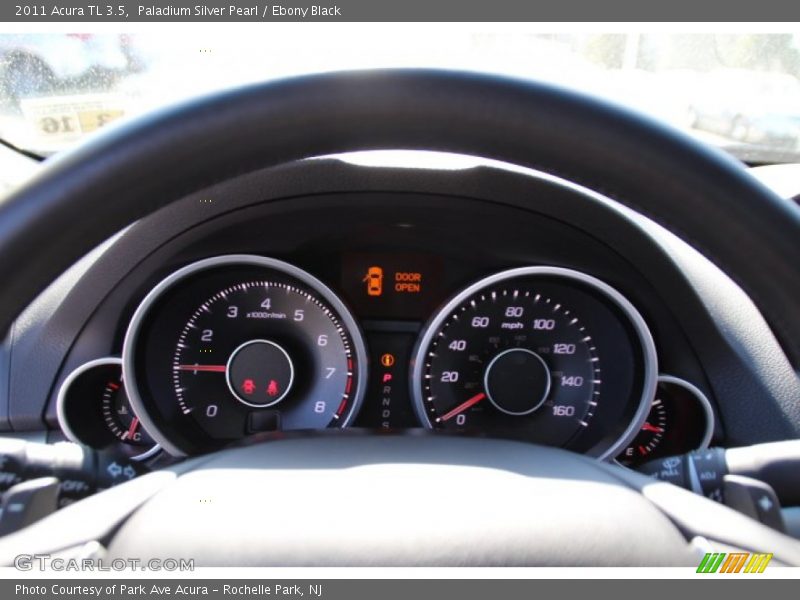Paladium Silver Pearl / Ebony Black 2011 Acura TL 3.5