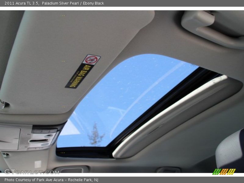 Paladium Silver Pearl / Ebony Black 2011 Acura TL 3.5