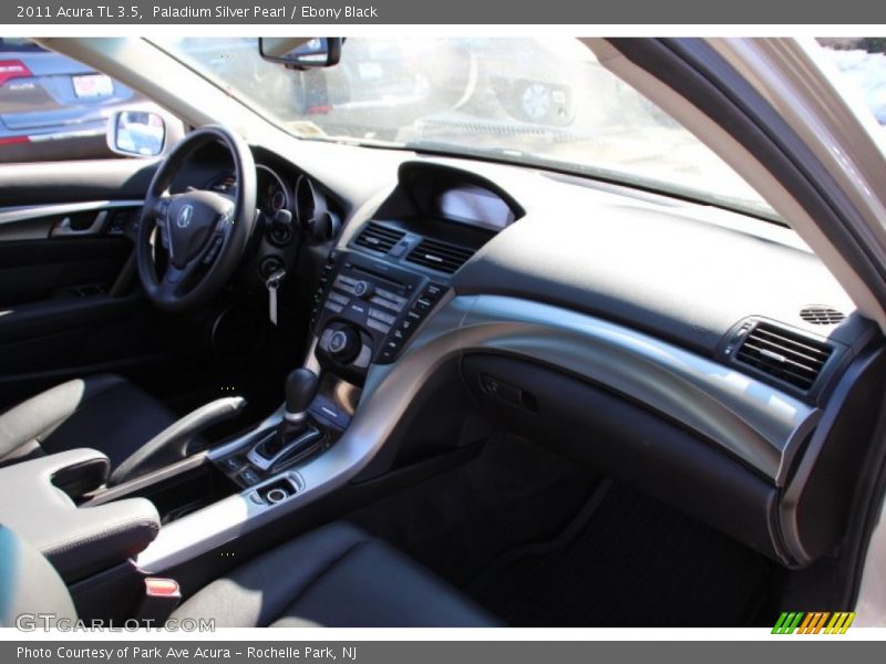 Paladium Silver Pearl / Ebony Black 2011 Acura TL 3.5