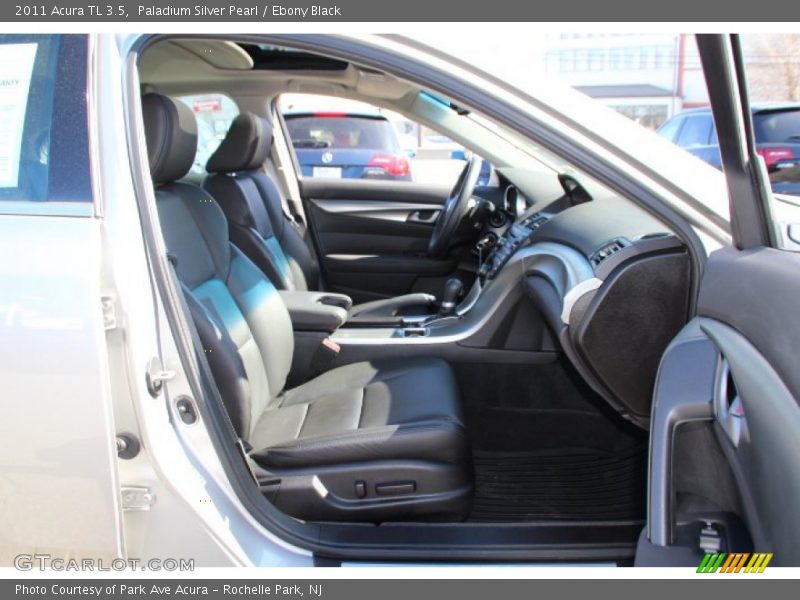 Paladium Silver Pearl / Ebony Black 2011 Acura TL 3.5