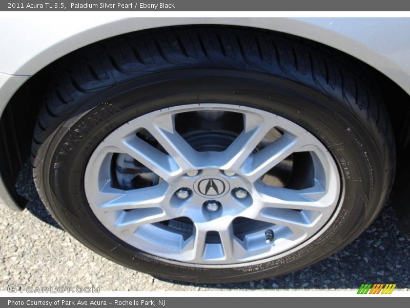 Paladium Silver Pearl / Ebony Black 2011 Acura TL 3.5