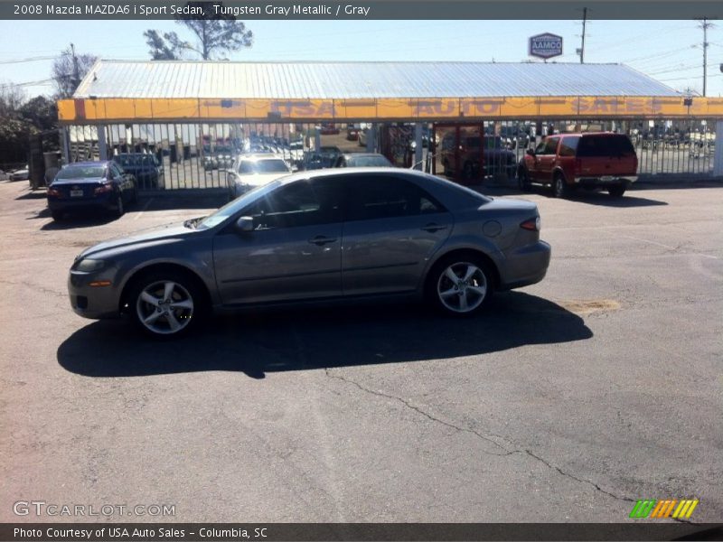 Tungsten Gray Metallic / Gray 2008 Mazda MAZDA6 i Sport Sedan