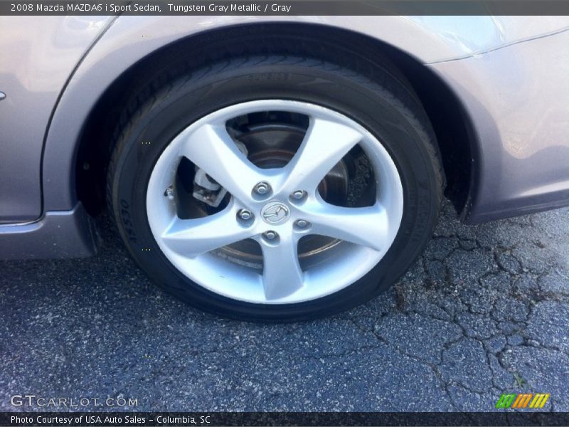 Tungsten Gray Metallic / Gray 2008 Mazda MAZDA6 i Sport Sedan