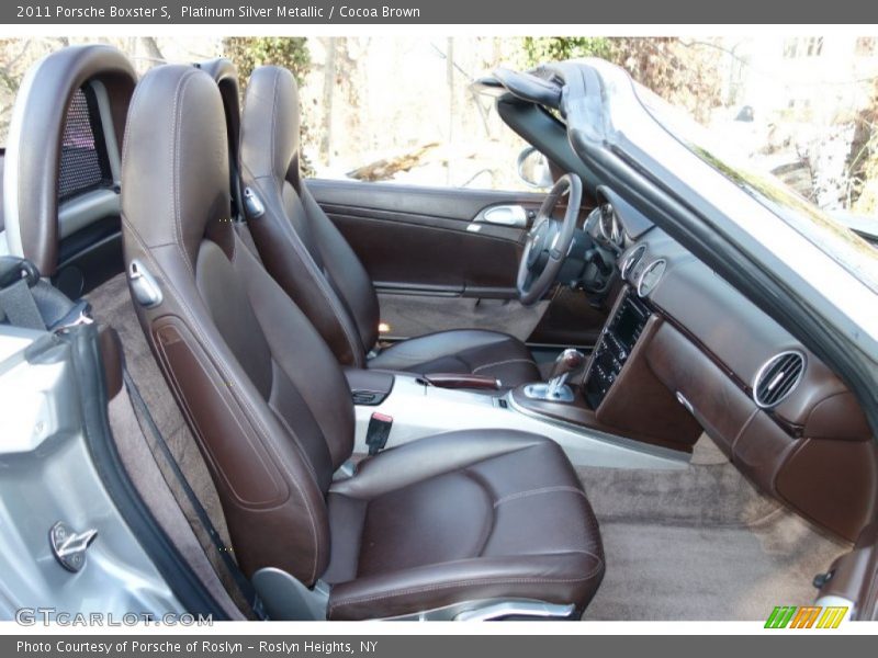 Platinum Silver Metallic / Cocoa Brown 2011 Porsche Boxster S