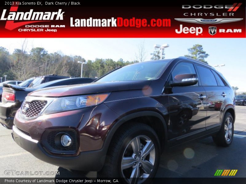 Dark Cherry / Black 2013 Kia Sorento EX