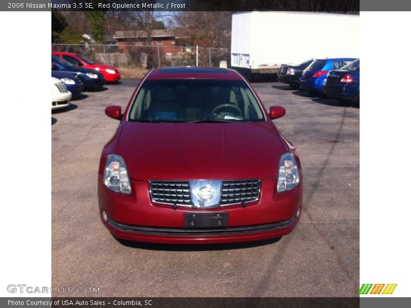 Red Opulence Metallic / Frost 2006 Nissan Maxima 3.5 SE