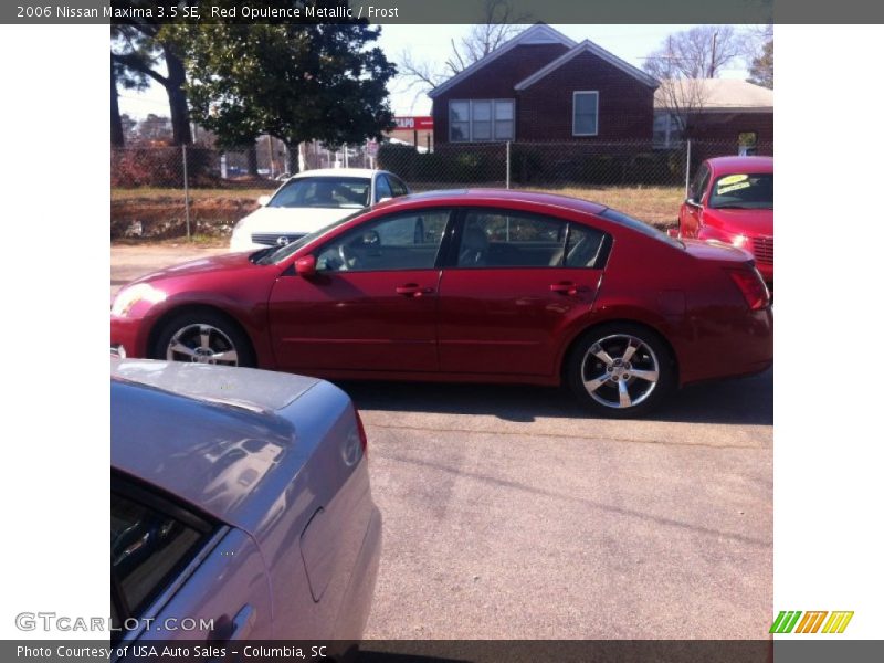 Red Opulence Metallic / Frost 2006 Nissan Maxima 3.5 SE