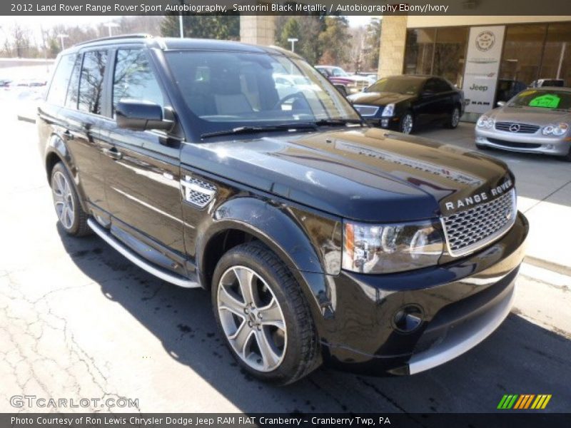 Santorini Black Metallic / Autobiography Ebony/Ivory 2012 Land Rover Range Rover Sport Autobiography