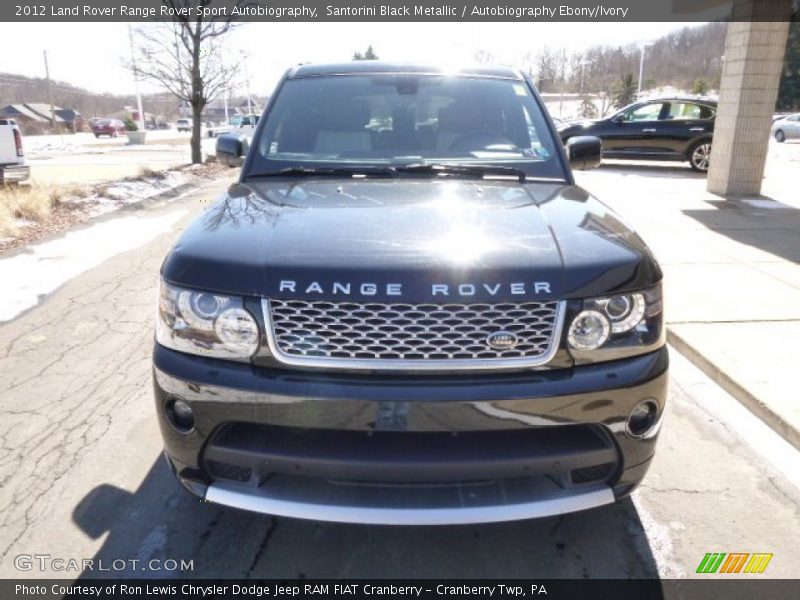 Santorini Black Metallic / Autobiography Ebony/Ivory 2012 Land Rover Range Rover Sport Autobiography