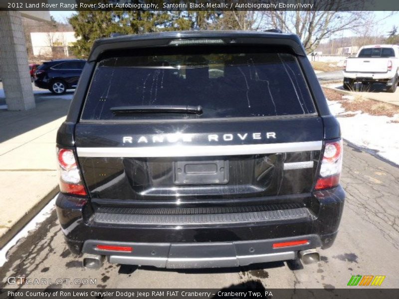 Santorini Black Metallic / Autobiography Ebony/Ivory 2012 Land Rover Range Rover Sport Autobiography