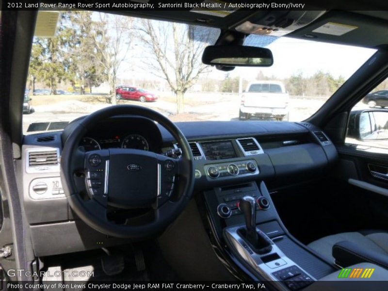 Santorini Black Metallic / Autobiography Ebony/Ivory 2012 Land Rover Range Rover Sport Autobiography