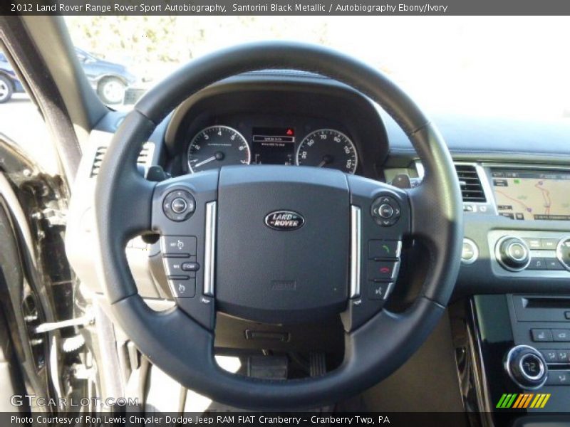 Santorini Black Metallic / Autobiography Ebony/Ivory 2012 Land Rover Range Rover Sport Autobiography