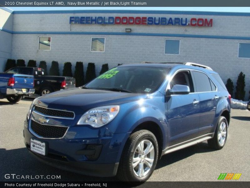 Navy Blue Metallic / Jet Black/Light Titanium 2010 Chevrolet Equinox LT AWD