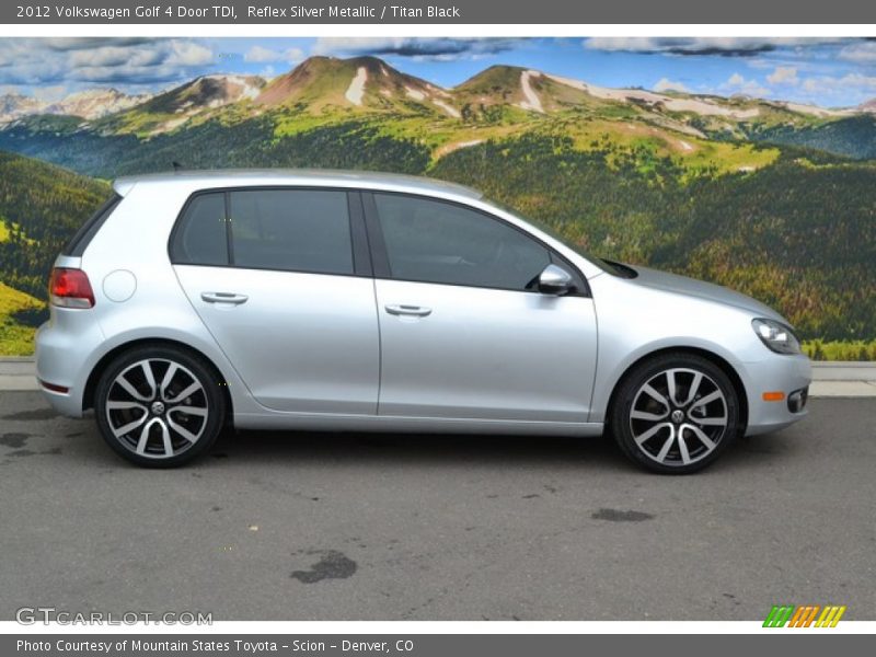 Reflex Silver Metallic / Titan Black 2012 Volkswagen Golf 4 Door TDI
