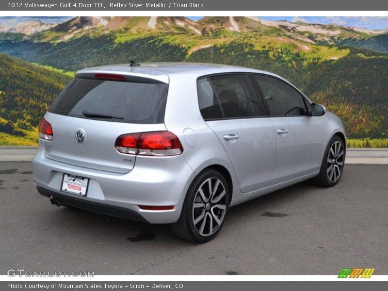 Reflex Silver Metallic / Titan Black 2012 Volkswagen Golf 4 Door TDI
