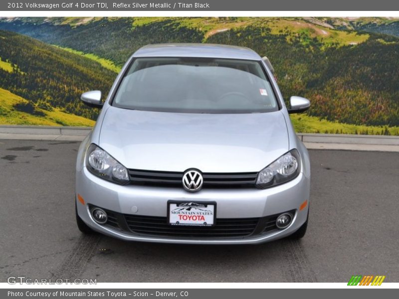 Reflex Silver Metallic / Titan Black 2012 Volkswagen Golf 4 Door TDI