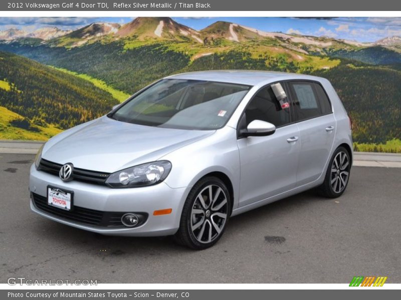 Reflex Silver Metallic / Titan Black 2012 Volkswagen Golf 4 Door TDI