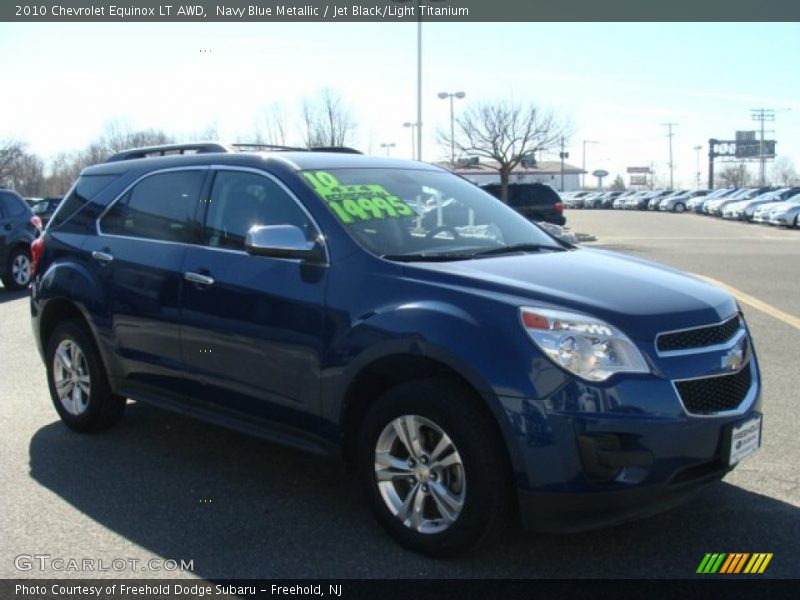 Navy Blue Metallic / Jet Black/Light Titanium 2010 Chevrolet Equinox LT AWD