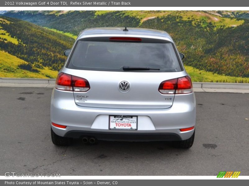 Reflex Silver Metallic / Titan Black 2012 Volkswagen Golf 4 Door TDI