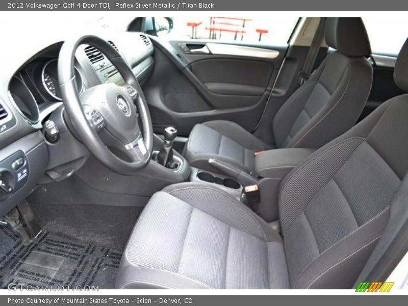Reflex Silver Metallic / Titan Black 2012 Volkswagen Golf 4 Door TDI