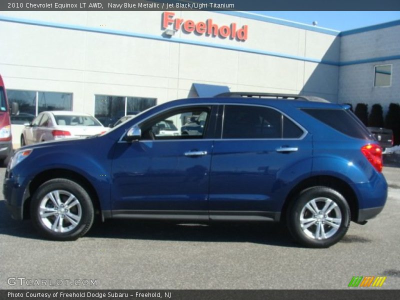 Navy Blue Metallic / Jet Black/Light Titanium 2010 Chevrolet Equinox LT AWD