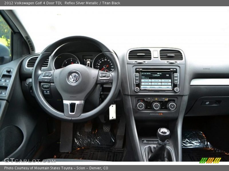 Reflex Silver Metallic / Titan Black 2012 Volkswagen Golf 4 Door TDI