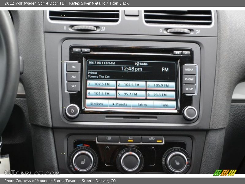 Reflex Silver Metallic / Titan Black 2012 Volkswagen Golf 4 Door TDI