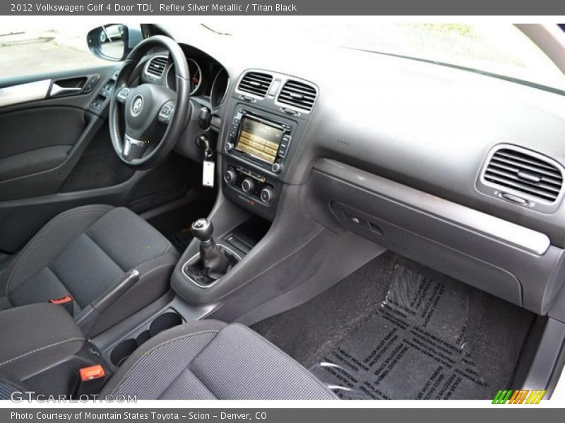 Reflex Silver Metallic / Titan Black 2012 Volkswagen Golf 4 Door TDI