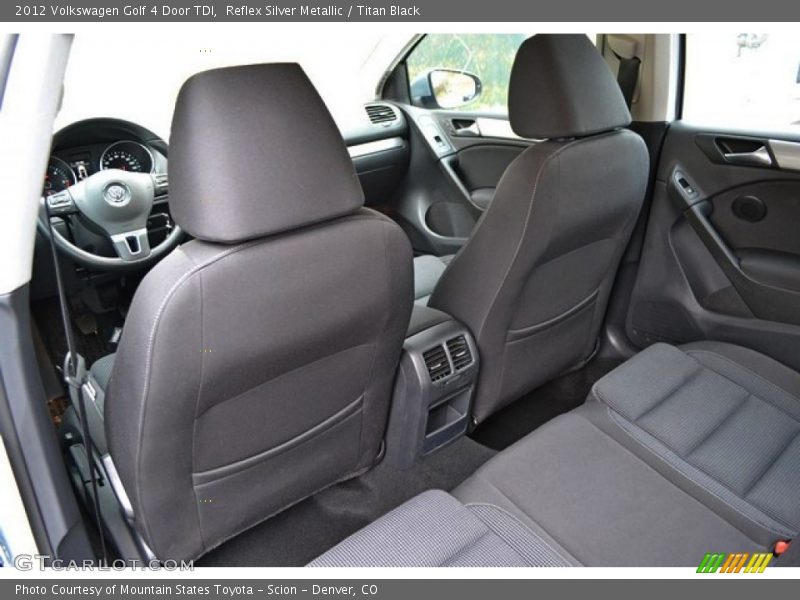 Reflex Silver Metallic / Titan Black 2012 Volkswagen Golf 4 Door TDI