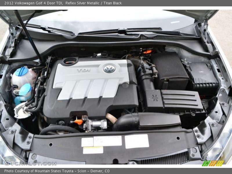 Reflex Silver Metallic / Titan Black 2012 Volkswagen Golf 4 Door TDI