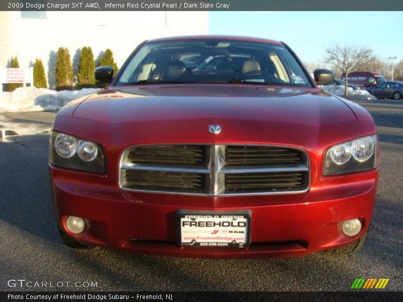 Inferno Red Crystal Pearl / Dark Slate Gray 2009 Dodge Charger SXT AWD