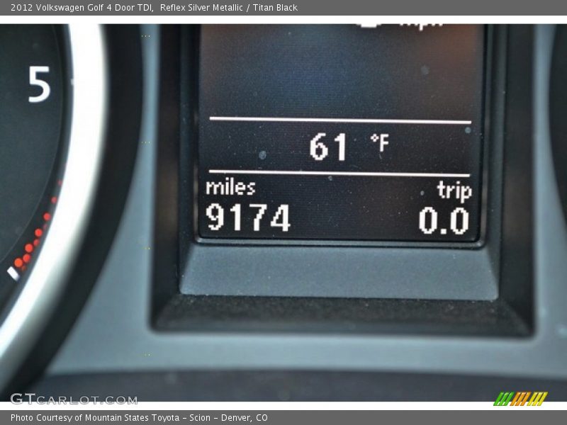 Reflex Silver Metallic / Titan Black 2012 Volkswagen Golf 4 Door TDI