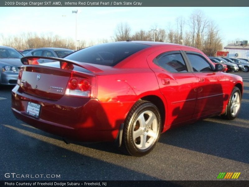 Inferno Red Crystal Pearl / Dark Slate Gray 2009 Dodge Charger SXT AWD
