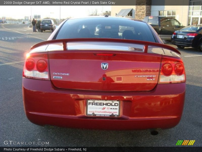 Inferno Red Crystal Pearl / Dark Slate Gray 2009 Dodge Charger SXT AWD