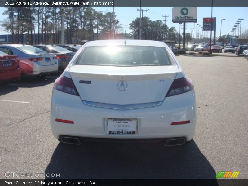 Bellanova White Pearl / Parchment 2013 Acura TL Advance