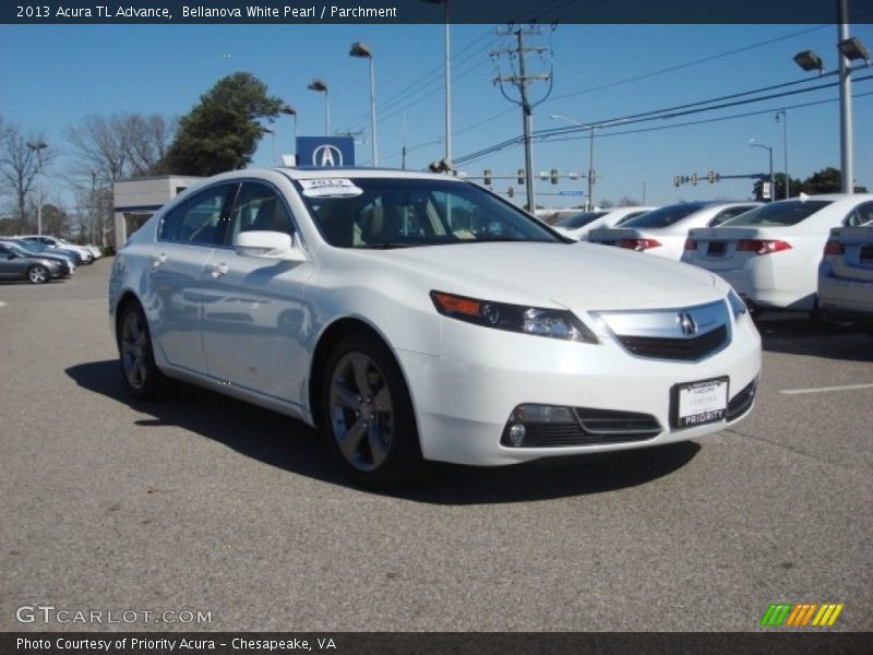 Bellanova White Pearl / Parchment 2013 Acura TL Advance