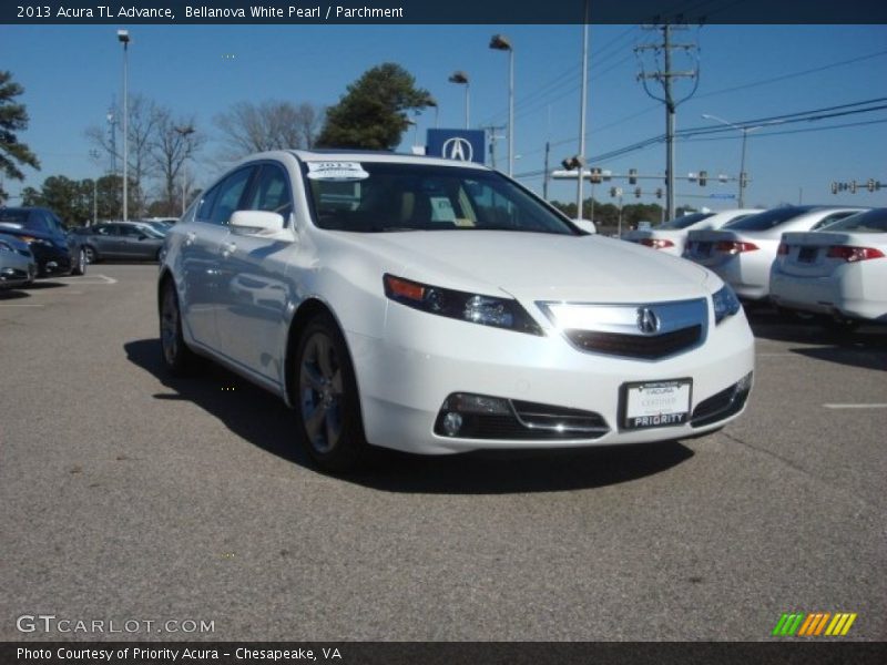 Bellanova White Pearl / Parchment 2013 Acura TL Advance
