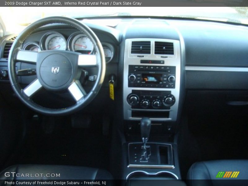 Inferno Red Crystal Pearl / Dark Slate Gray 2009 Dodge Charger SXT AWD
