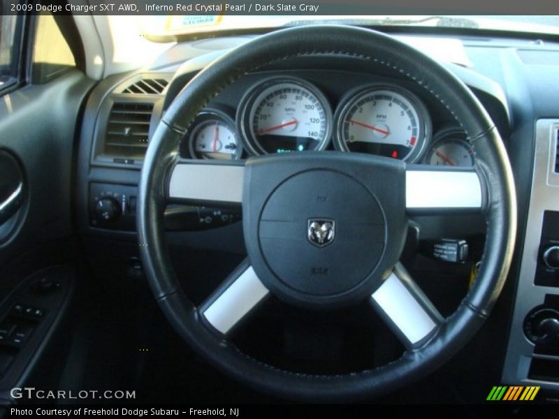 Inferno Red Crystal Pearl / Dark Slate Gray 2009 Dodge Charger SXT AWD