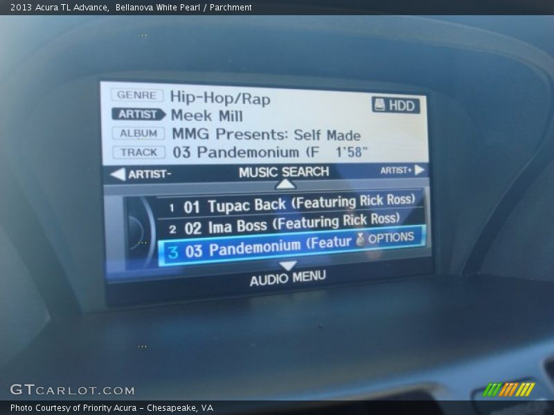 Bellanova White Pearl / Parchment 2013 Acura TL Advance